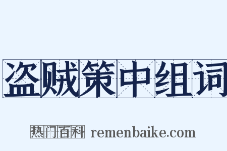 盗贼策中组词是什么意思的图片